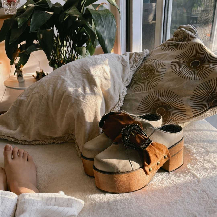 Zueco Afrodita Beige