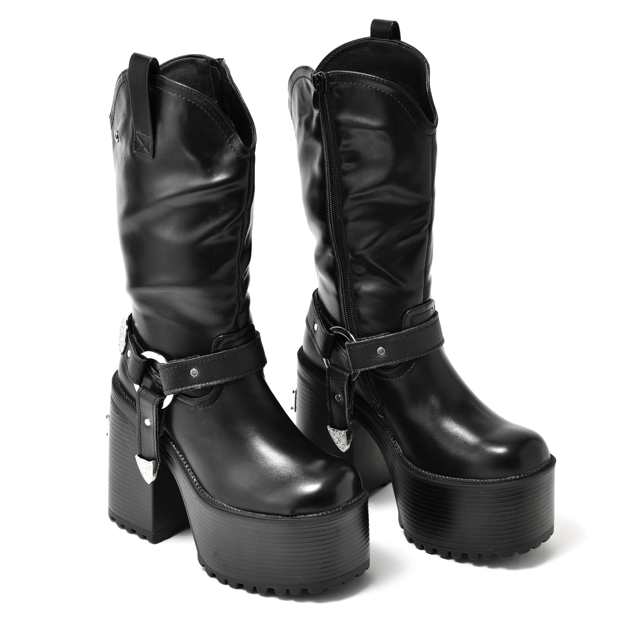 STOMPER BOTA MUJER NEGRA – Fessia