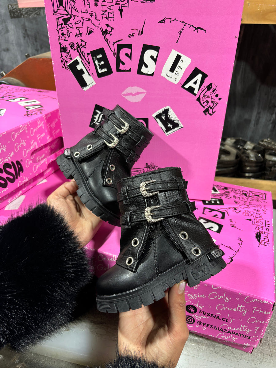 BABY ROCK BOOTS BLACK